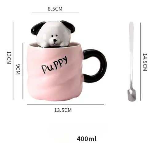 Taza De Ceramica Diseño Dibujo Animales Casa Cocina Mt09326