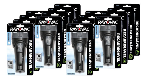 Kit C 18un Lanterna Recarregável 7 Leds Bivolt - Rayovac