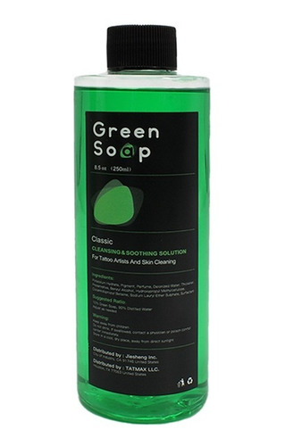 Green Soap Para Tatuaje Profesional Jabón Verde 250 Ml