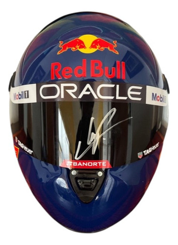 Casco Escala 1.1 Autografiado Por Checo Pérez