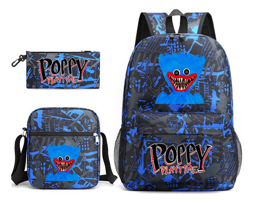 Mochila Con Accesorios Poppy Playtime Huggy Wuggy 3pieza (s)