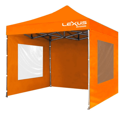 Gazebo Plegable Aluminio 3x3 Pared Ventanas Ideal Playa