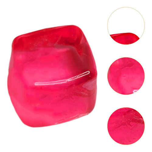 Cubos De Hielo Apretando Juguete Divertido Y Relajante Rosa