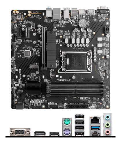 Placa Madre Msi Pro B760m-p, Ddr5 Chipset B760m Lga1700