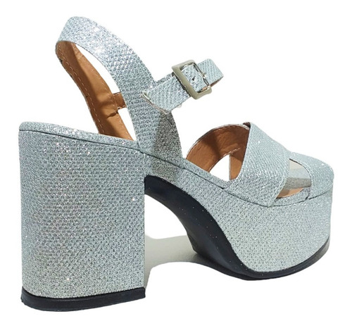 Imagen 5 de 6 de Sandalias Roma Glitter Plata