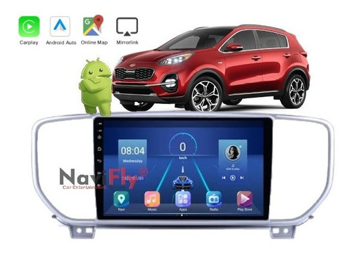 Kit Multimidia Sportage Android Octacore 4g Carplay 17 À 20