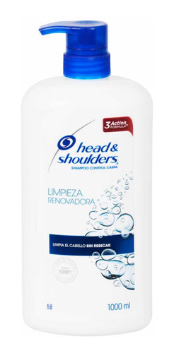 Shampoo Head & Shoulders Limpieza Renovadora  1000ml (1) Lt