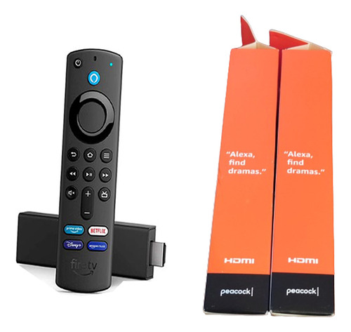 Fire Tv Stick 4k Ultra Hd Com Alexa, Wi-fi 6 Preto De Voz