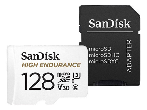 Sandisk Tarjeta Memoria Altamente Durable 128gb + Adaptador