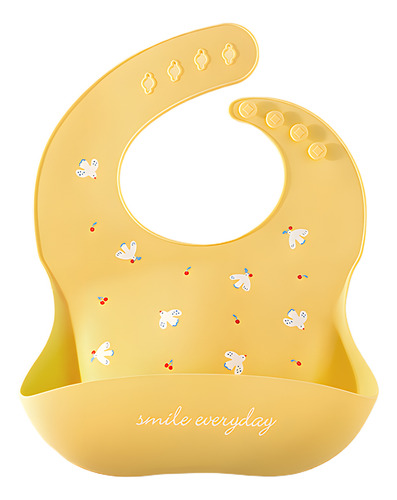 Baberos Para Bebe Ajustable Con Recogedor De Comida