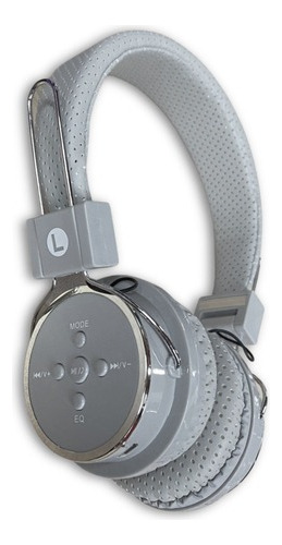 Auriculares Inova Inalámbricos Bluetooth + Cable Usb Color Gris