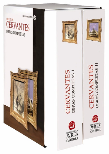 Estuche Obras Completas Miguel De Cervantes Cátedra Avrea