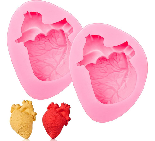 Molde De Mousse De Helado En Forma De Corazón Humano 3d, Mol