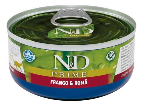 Alimento Úmido Wet N&d Feline Prime Frango 70g