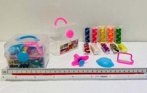 Imagen 2 de 4 de Plastilinas Con Moldes Para Niñas Y Niños Play Masa Colores