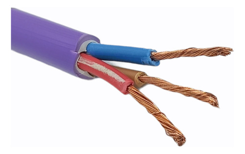 Cable Violeta Exterior 3x2.5 Mm X Metro Electro Cable