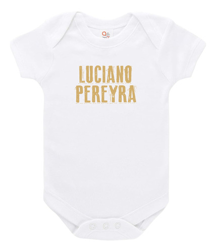 Body Bebe Manga Corta Personalizado Luciano Pereyra