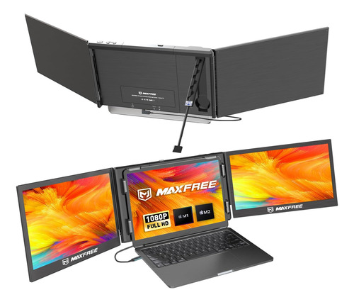 Monitor Portátil Triple Maxfree T2 13.3 Para Computadora Por