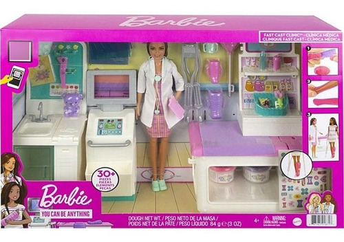Barbie Clínica Médica Gtn61, Incluye Muñeca Y 30 Acc. Mattel