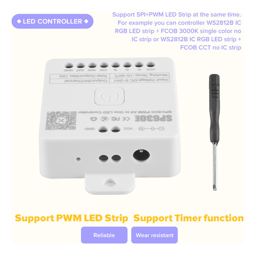 Controlador Led Bluetooth Sp630e Compatible Con Pwm Cct Rg M