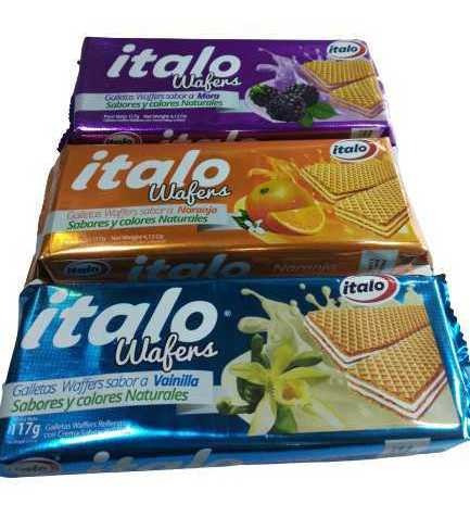 Galletas Wafer Italo X 3 Paquetes De - Kg a $11500