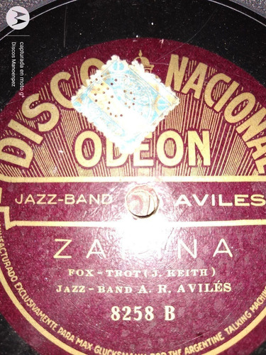 Pasta Jazz Band A R Aviles Odeon C121