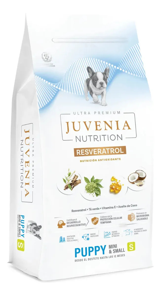 Alimento Puppy Ultra Premium Resveratrol Juvenia 3kg