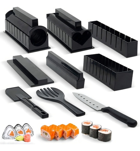 Herramienta De Sushi, Molde Para Hacer Sushi Rollos 11 Pzs