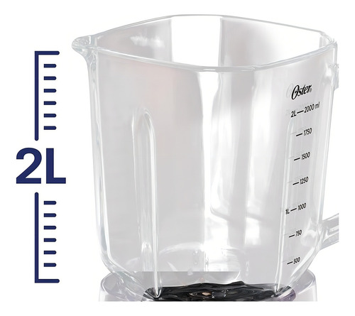 Licuadora Oster Blst3a-cpg Cuchillas De Acero Inoxidable Col Plateado
