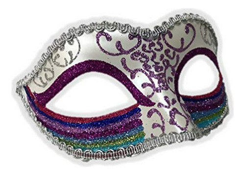Rainbow Half Eye Mask Masquerade Pride Parade Costume Access