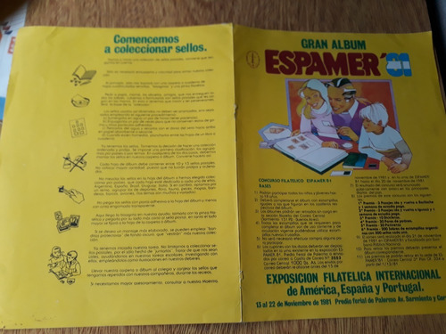 Gran Album Espamer '81 Vacio Para Completar Sin Uso 