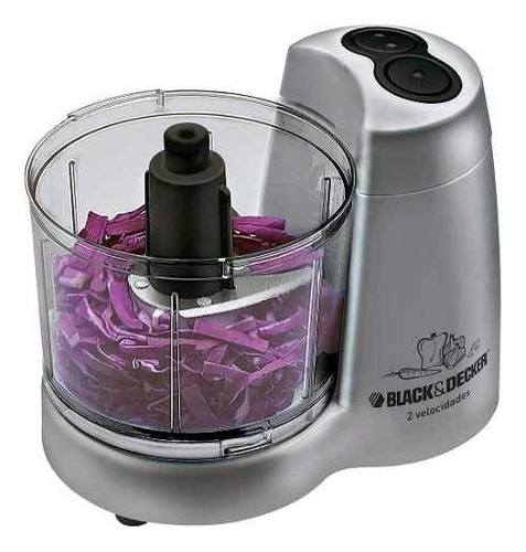 Mini Processador De Alimentos 220v Prata Black Decker Prateado
