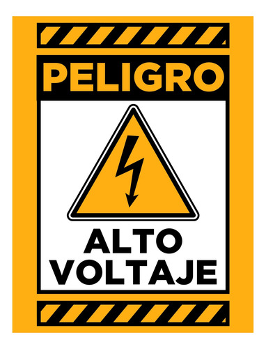 Pack De 6 Calcomanías Señalamientos En Vinil Adhesivo