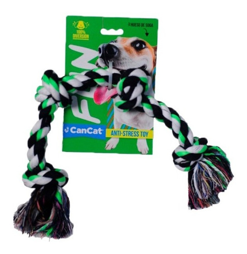 Juguete Para Perros Cancat Fun Soga Con 4 Nudos