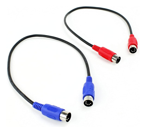 Zawdio Midi Patch Cable Set De 2-5-pin Din Macho A Macho 18 