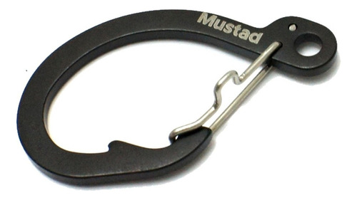 Mosqueton Tactico Mustad Llavero Anzuelo Mtb005 Aluminio Color Negro