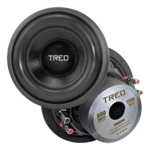 Subwoofer Treo Mangum8 600w Rms 8 4ohms Doble Bobina Color Negro