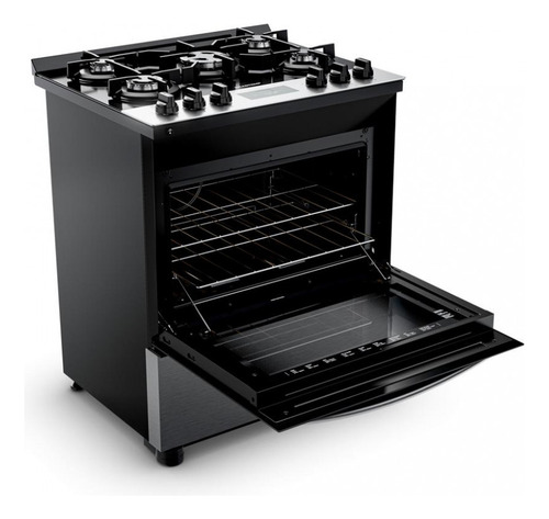 Fogão 5 Bocas Brastemp Bfs5xar Acendimento Automático Cor Inox