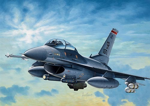 Imagem 1 de 1 de Kit Para Montar - Italeri - F-16 C/d Night Falcon - 1/72