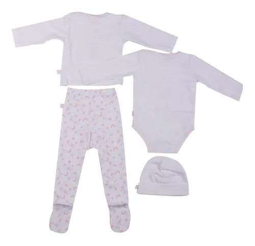 Set 4 Pzas Bebe Niña Multicolor Pillin
