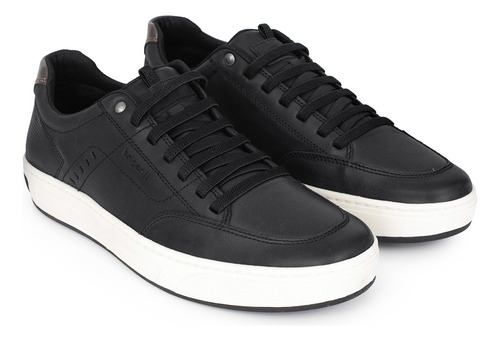 Zapatilla Hombre Cuero Sneaker Zapato Liso Nautico Briganti