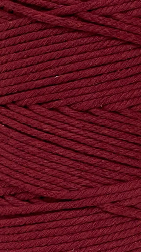 Polycotton Torcido 4mm  Vino 1 Kilo  Macramé Artesanías 