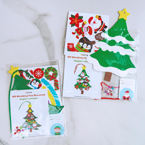 Juegos De Adornos De Navidad Para Manualidades Infantiles Claro, Verde, Rojo, Amarillo Nombre Del Diseño