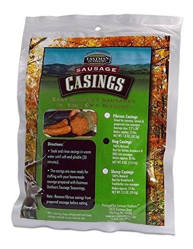 Eastman Natural Al Aire Libre Hog Carcasa - Hace 25 Lb Salch