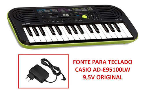 Teclado Casio Infantil Sa 46 Verde 32 Miniteclas Com Fonte