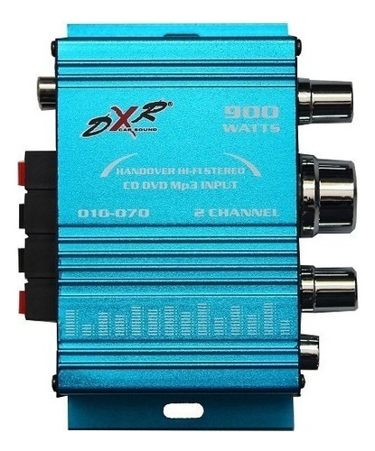 Amplificador Dxr Mini 2 Canales 900w Color Azul