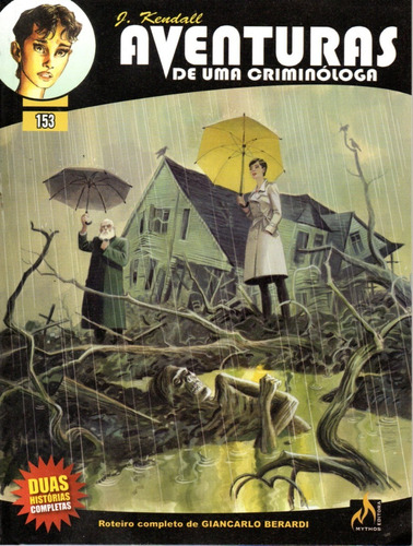 J. Kendall N° 153 - Em Português - Editora Mythos - Formato 13,5 X 17,5 - Capa Mole - 2021 - Bonellihq Cx469 J23