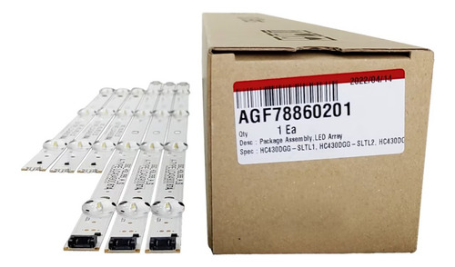 Kit Barras De Led Tv LG 43uk6310pse 43lj5500 43lj551c