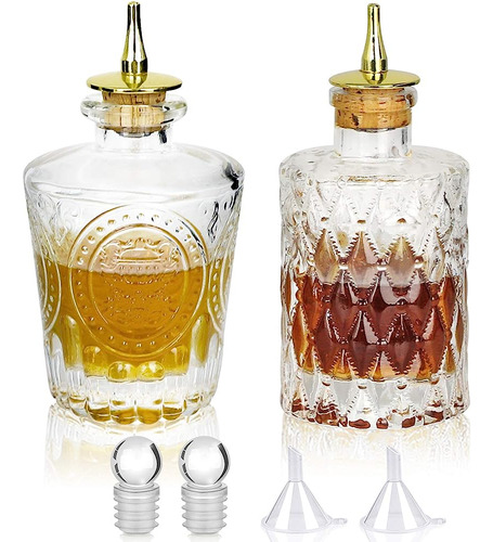 Suprobarware Bitters Bottle Set De 2glass Dasher Bottle Bot