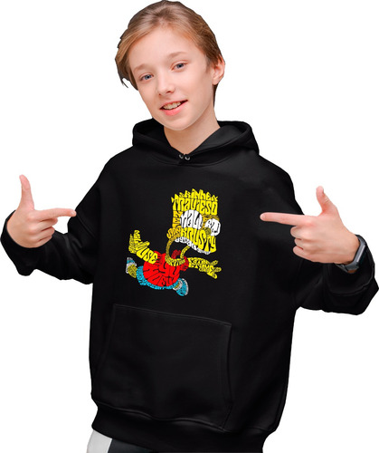 Sudadera De Polierter De Bart Simpson Aniversario Infantil